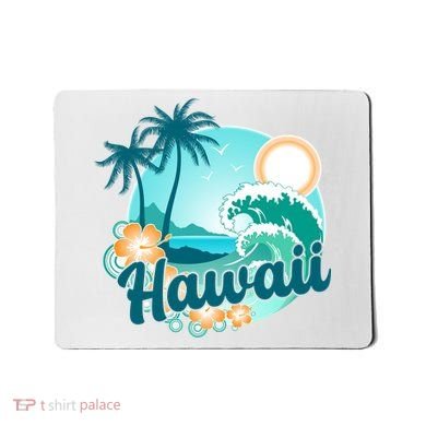 Hawaii Tropical Beach Palm Trees Mousepad