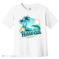 Hawaii Tropical Beach Palm Trees Toddler T-Shirt thumb 0