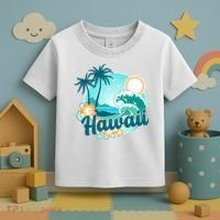 Hawaii Tropical Beach Palm Trees Toddler T-Shirt thumb 3