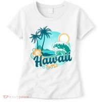 Hawaii Tropical Beach Palm Trees Women's T-Shirt thumb 0