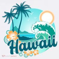 Hawaii Tropical Beach Palm Trees Kids Sweatshirt thumb 2
