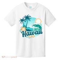 Hawaii Tropical Beach Palm Trees Kids T-Shirt thumb 0