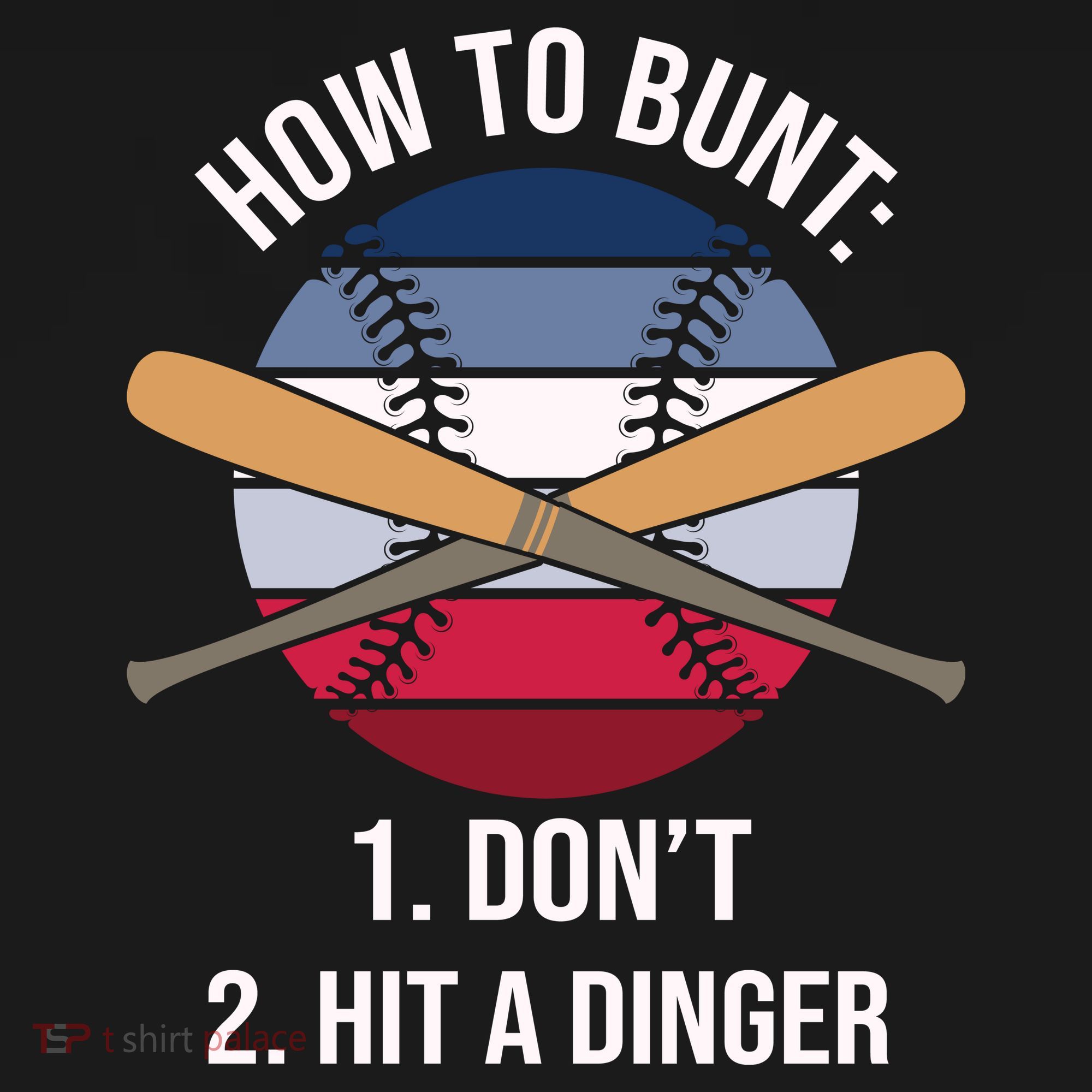 How To Bunt, Hit A Dinger Funny Baseball Gift For Player Sport Team Bucket Hat