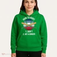 How To Bunt, Hit A Dinger Funny Baseball Gift For Player Sport Team Hoodie thumb 5