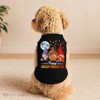 Halloween Thanksgiving Christmas Happy Hallothanksmas Gnomes Funny Gift Doggie Tank thumb 2