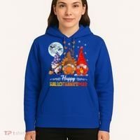 Halloween Thanksgiving Christmas Happy Hallothanksmas Gnomes Funny Gift Hoodie thumb 5