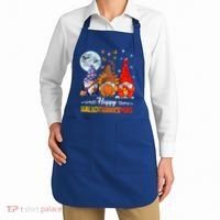 Halloween Thanksgiving Christmas Happy Hallothanksmas Gnomes Funny Gift Apron thumb 2