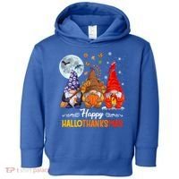 Halloween Thanksgiving Christmas Happy Hallothanksmas Gnomes Funny Gift Toddler Hoodie thumb 0
