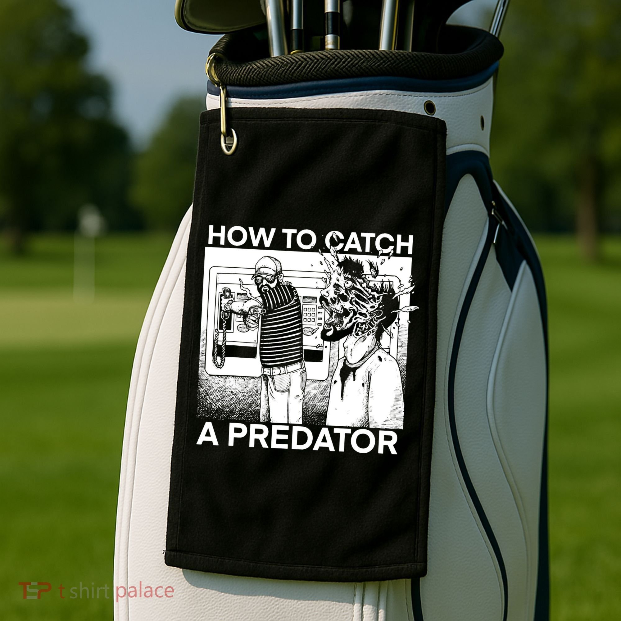 How To Catch A Predator Horror Golf Towel