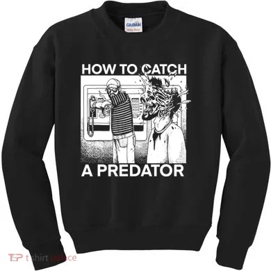 How To Catch A Predator Horror Kids Sweatshirt