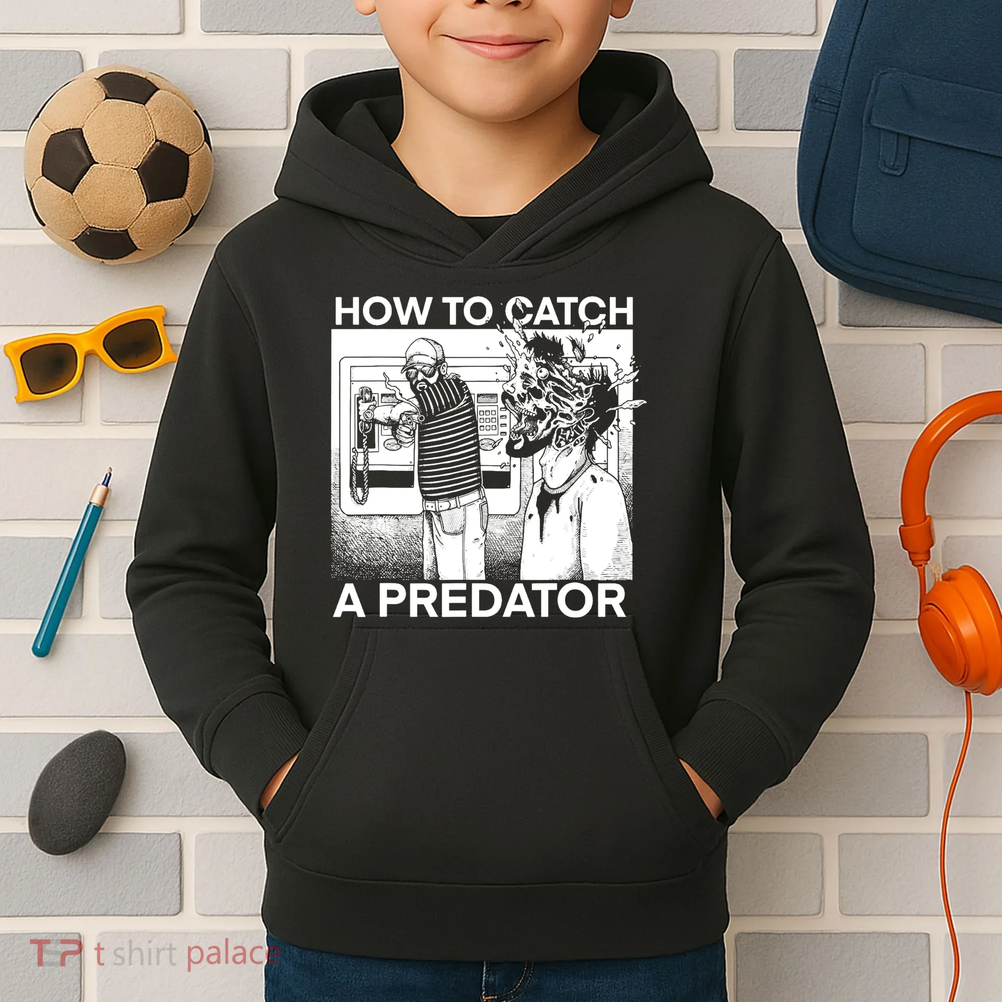 How To Catch A Predator Horror Kids Hoodie