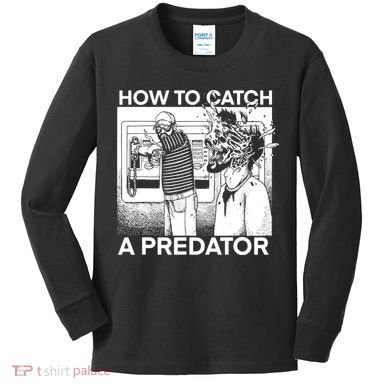 How To Catch A Predator Horror Kids Long Sleeve Shirt