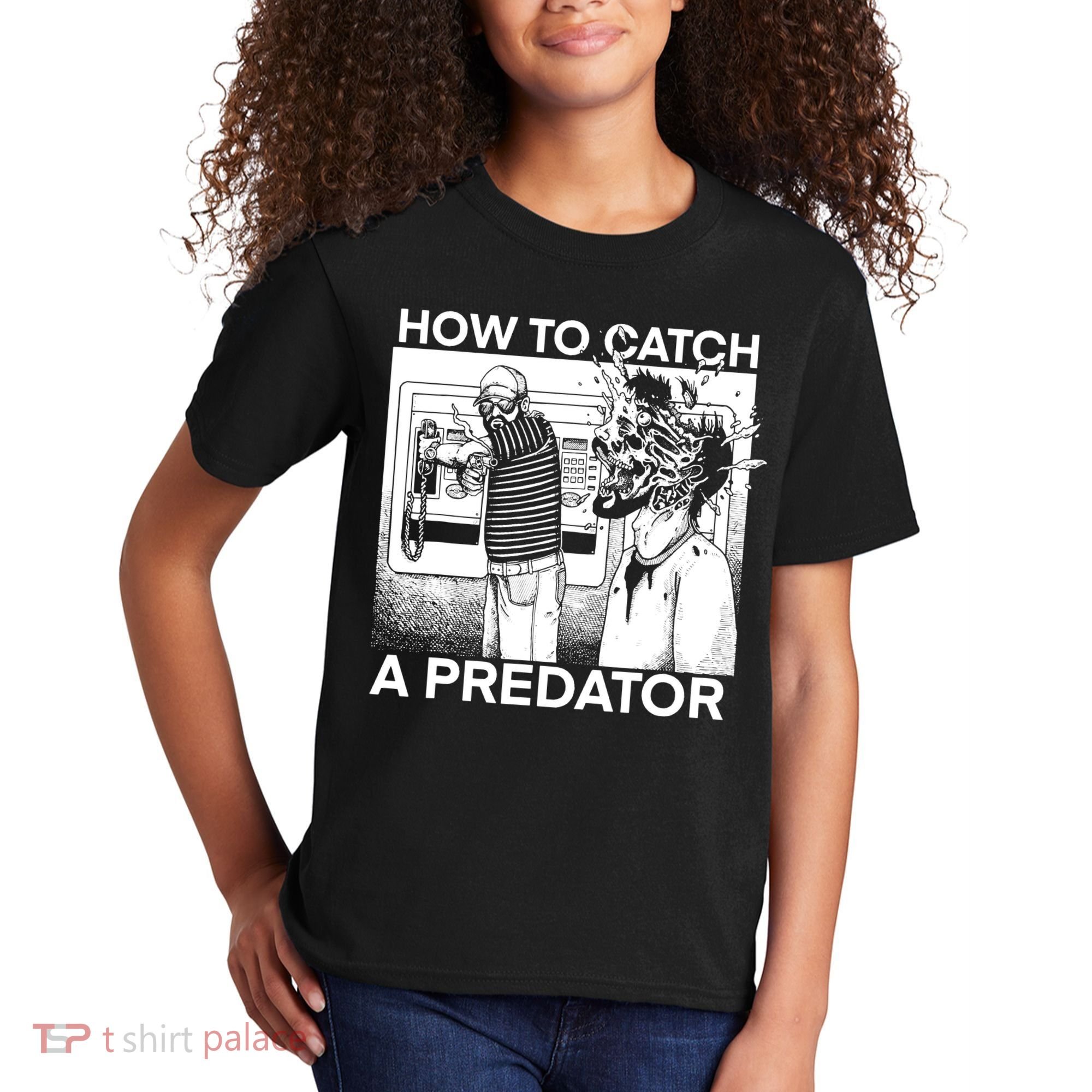 How To Catch A Predator Horror Kids T-Shirt