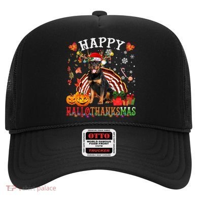 Halloween Thanksgiving Christmas Rottweiler Hallothanksmas Gift Hat