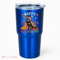 Halloween Thanksgiving Christmas Rottweiler Hallothanksmas Gift Tumbler thumb 0