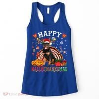 Halloween Thanksgiving Christmas Rottweiler Hallothanksmas Gift Women's Tank Top thumb 0