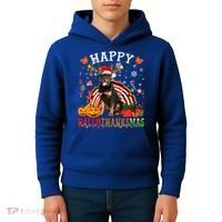 Halloween Thanksgiving Christmas Rottweiler Hallothanksmas Gift Kids Hoodie thumb 4