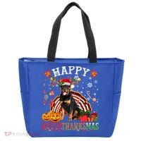 Halloween Thanksgiving Christmas Rottweiler Hallothanksmas Gift Tote Bag thumb 0