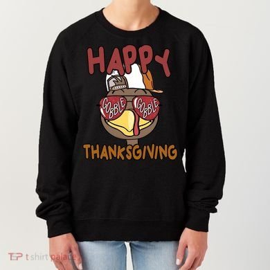 Happy Thanksgiving Cool Gobble Turkey Women's Sweatshirt