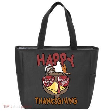 Happy Thanksgiving Cool Gobble Turkey Tote Bag