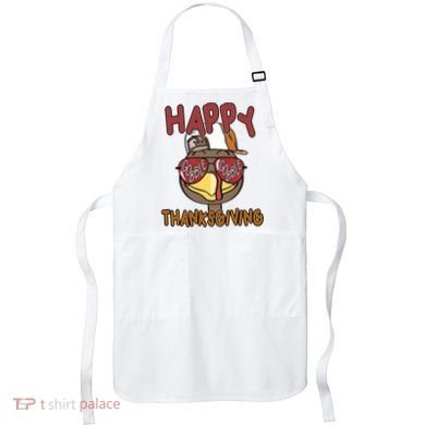 Happy Thanksgiving Cool Gobble Turkey Apron