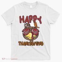 Happy Thanksgiving Cool Gobble Turkey T-Shirt thumb 0