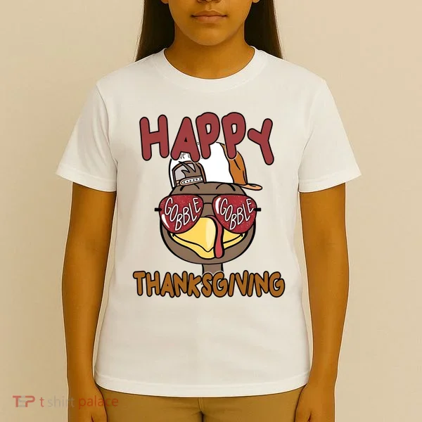 Happy Thanksgiving Cool Gobble Turkey T-Shirt