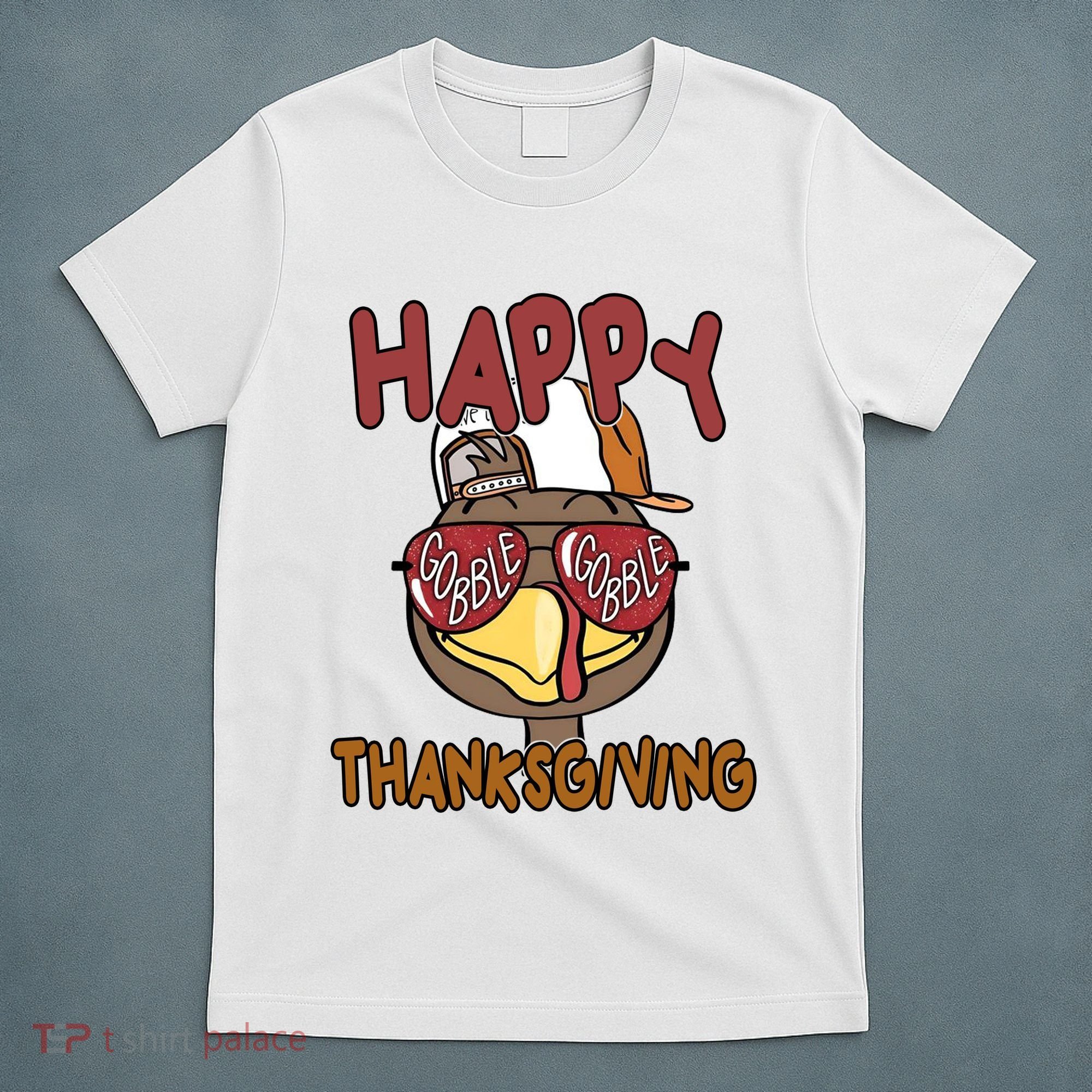 Happy Thanksgiving Cool Gobble Turkey T-Shirt