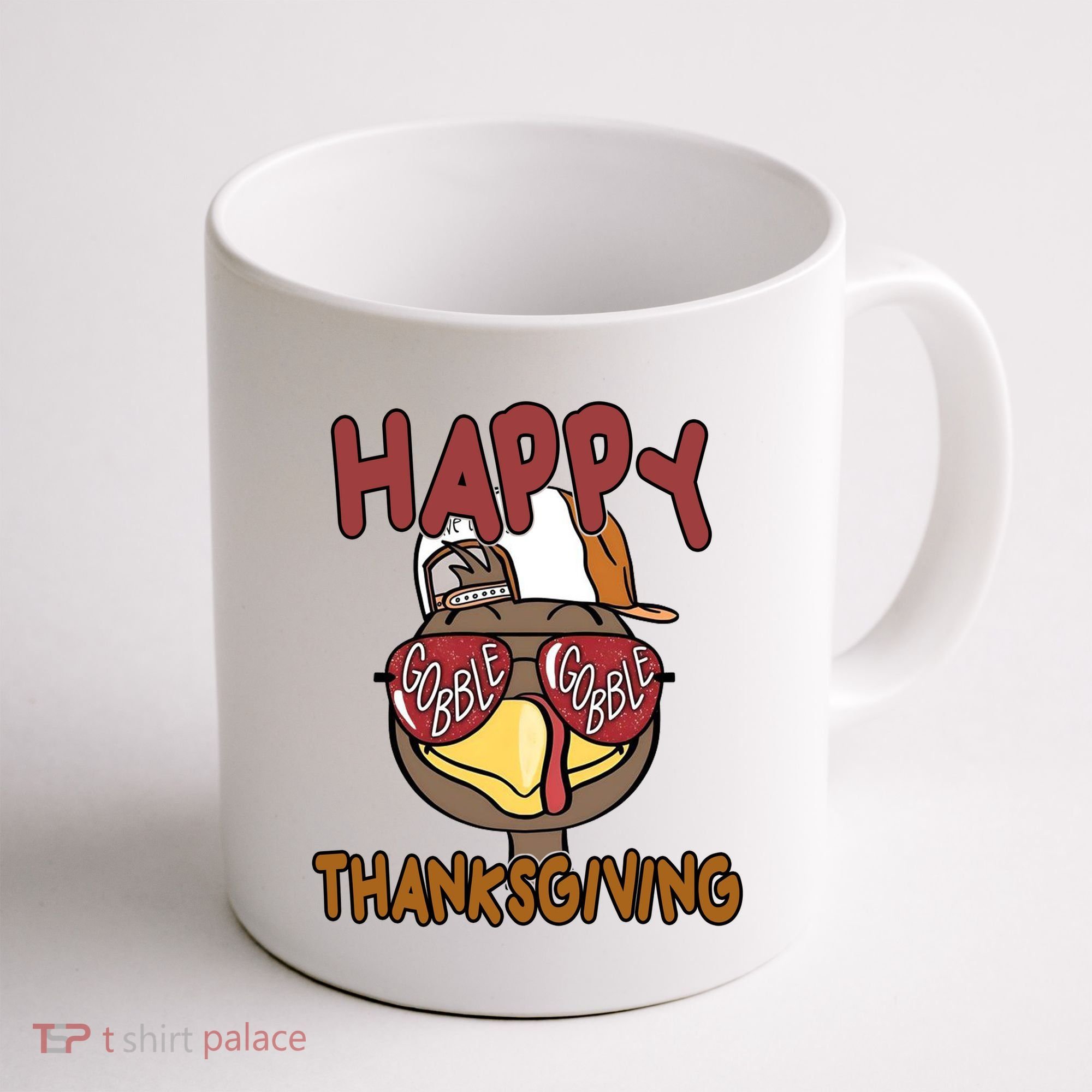 Happy Thanksgiving Cool Gobble Turkey Coffee Mug