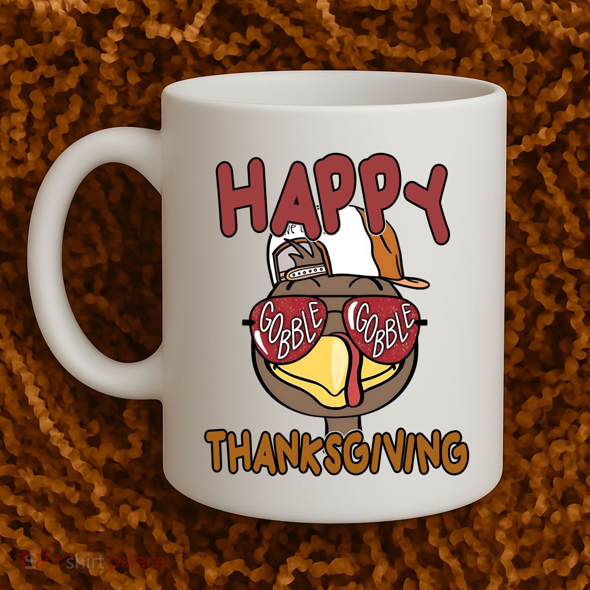 Happy Thanksgiving Cool Gobble Turkey Coffee Mug