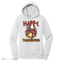 Happy Thanksgiving Cool Gobble Turkey Women's Hoodie thumb 0