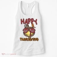 Happy Thanksgiving Cool Gobble Turkey Women's Tank Top thumb 0