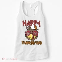 Happy Thanksgiving Cool Gobble Turkey Women's Tank Top thumb 0