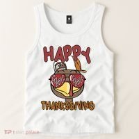 Happy Thanksgiving Cool Gobble Turkey Tank Top thumb 2