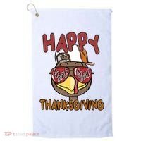 Happy Thanksgiving Cool Gobble Turkey Golf Towel thumb 0