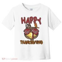 Happy Thanksgiving Cool Gobble Turkey Toddler T-Shirt thumb 0