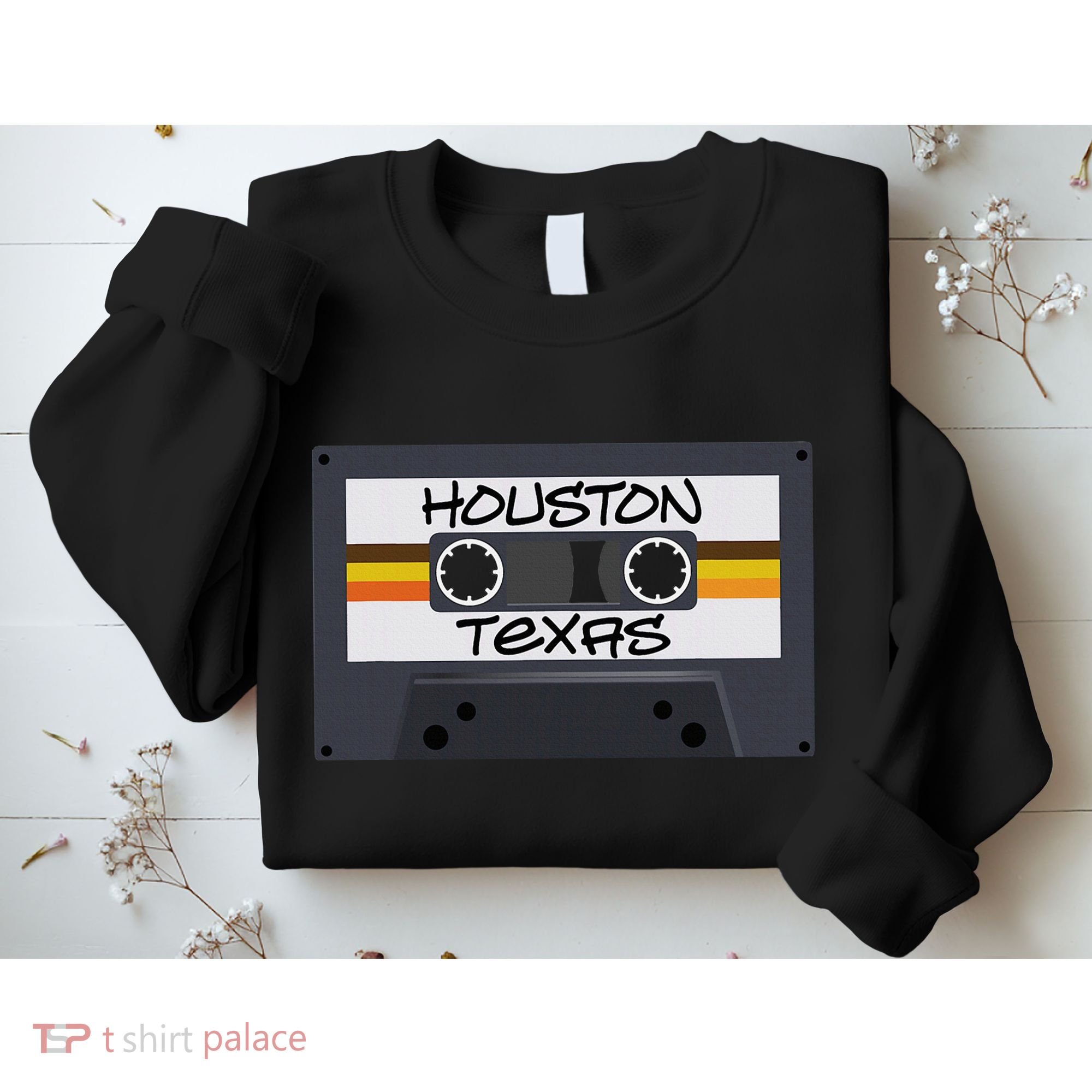Houston Texas Cassette Tape Sweatshirt