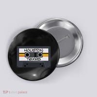 Houston Texas Cassette Tape Button thumb 0