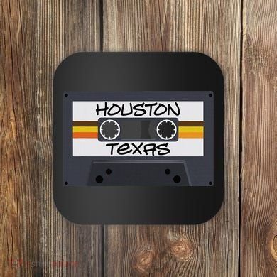 Houston Texas Cassette Tape Coaster