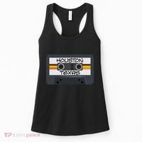 Houston Texas Cassette Tape Women's Tank Top thumb 0