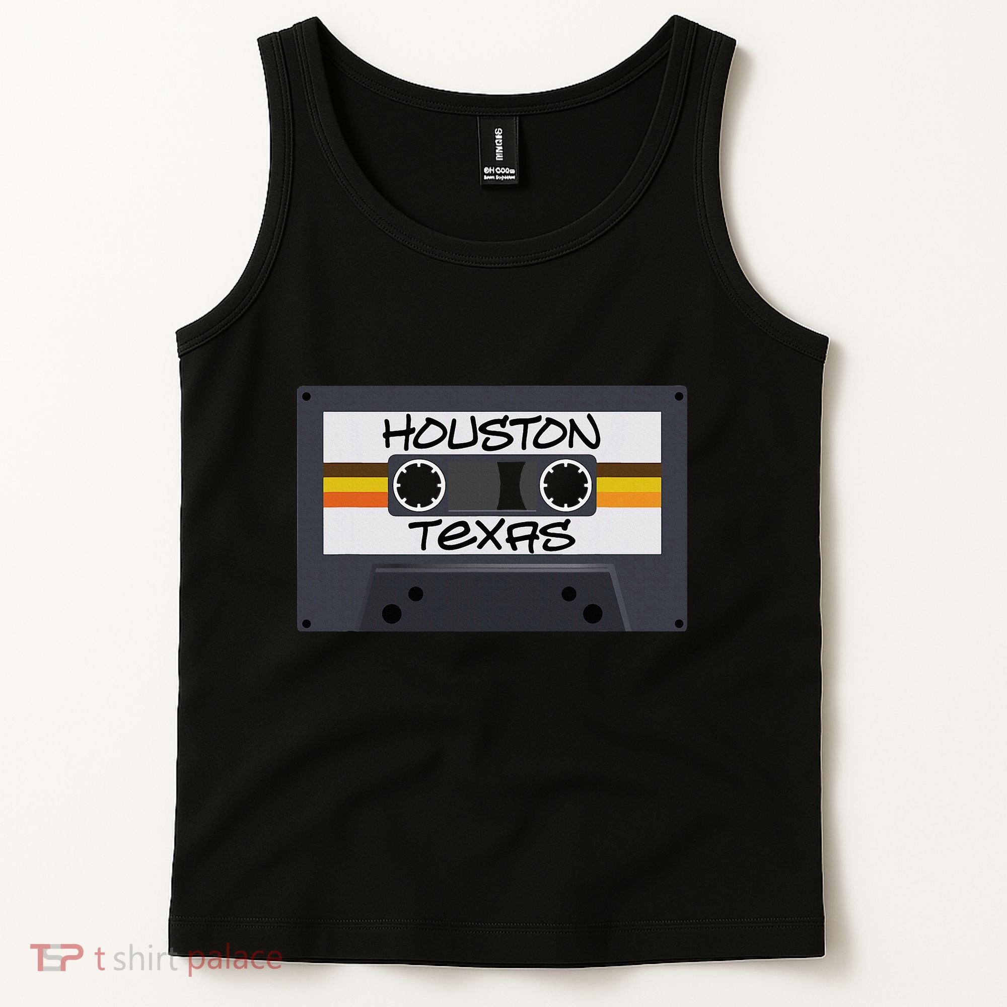 Houston Texas Cassette Tape Tank Top