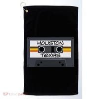 Houston Texas Cassette Tape Golf Towel thumb 0