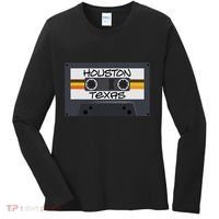 Houston Texas Cassette Tape Women's Long Sleeve Shirt thumb 0