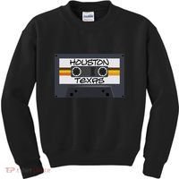Houston Texas Cassette Tape Kids Sweatshirt thumb 0