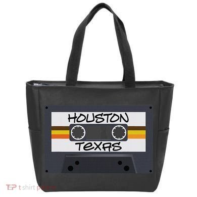 Houston Texas Cassette Tape Tote Bag