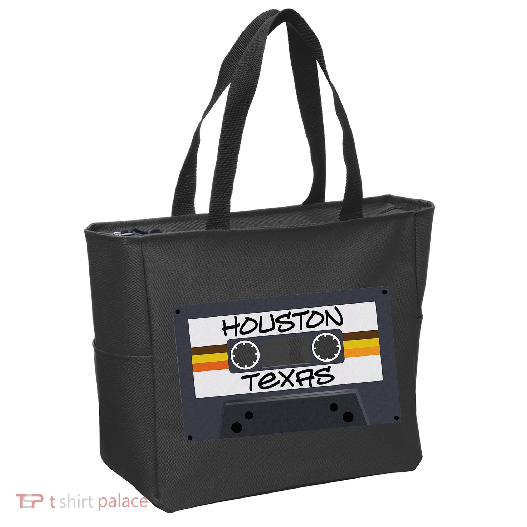 Houston Texas Cassette Tape Tote Bag