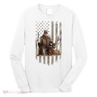 Hunting Trump Camouflage Usa Flag Deer Hunting Season Maga Long Sleeve Shirt thumb 0