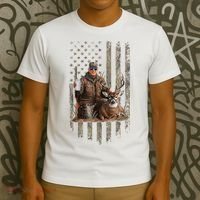 Hunting Trump Camouflage Usa Flag Deer Hunting Season Maga T-Shirt thumb 3
