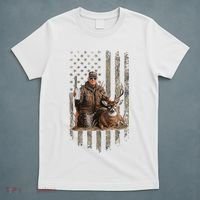 Hunting Trump Camouflage Usa Flag Deer Hunting Season Maga T-Shirt thumb 5