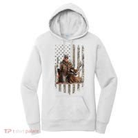 Hunting Trump Camouflage Usa Flag Deer Hunting Season Maga Women's Hoodie thumb 0